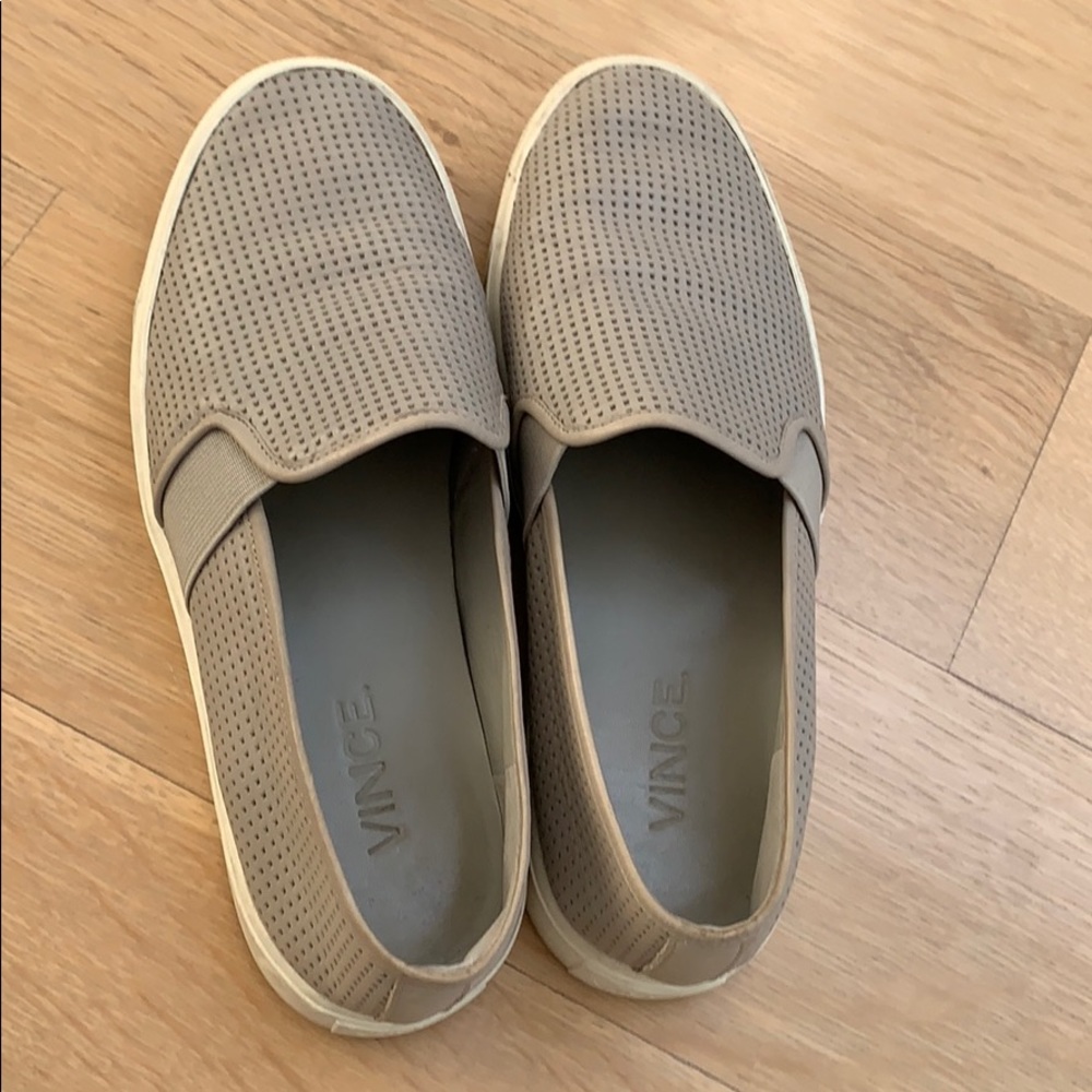 Vince leather slip on loafers